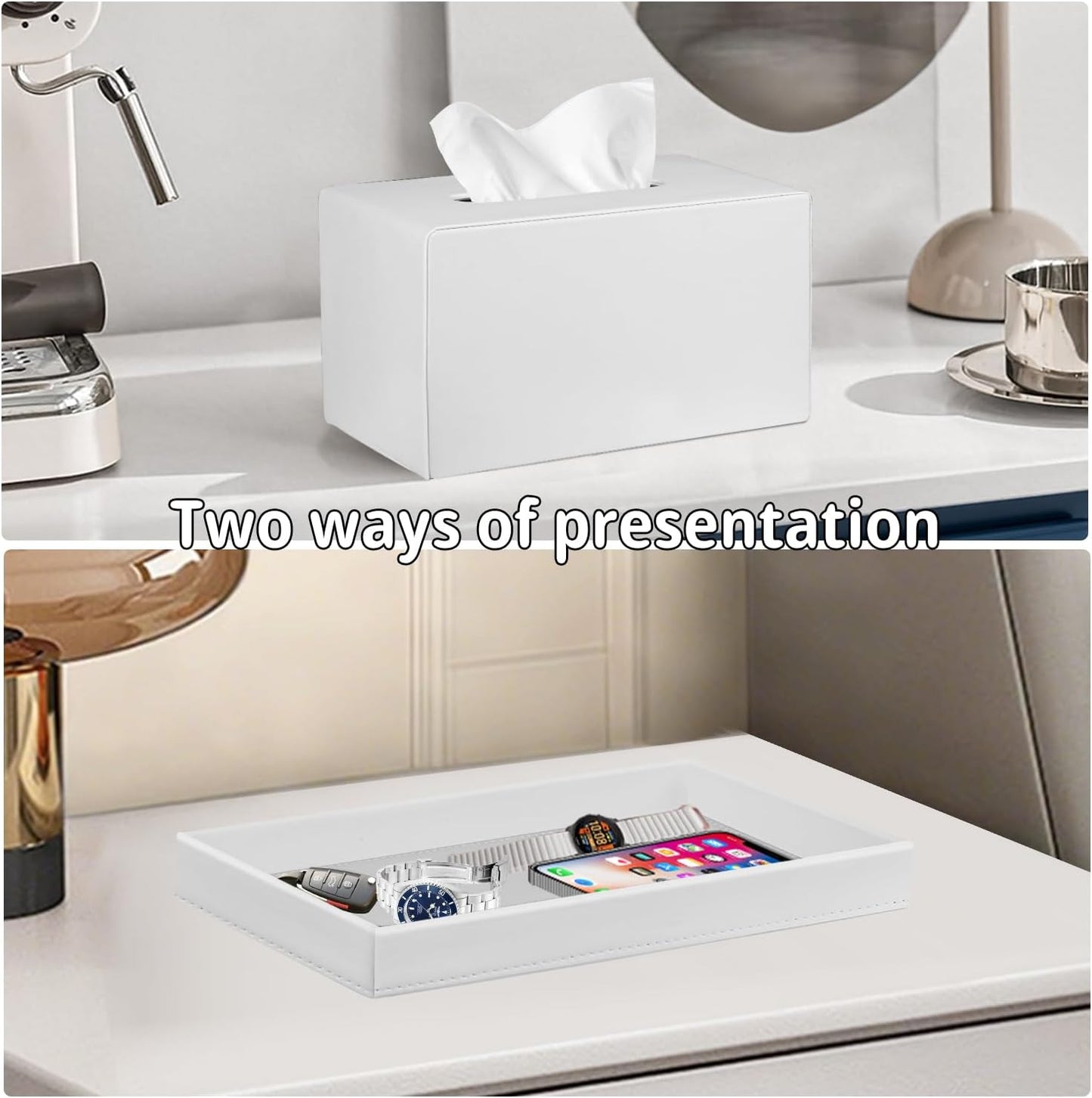Detachable Storage Tray / Cream White