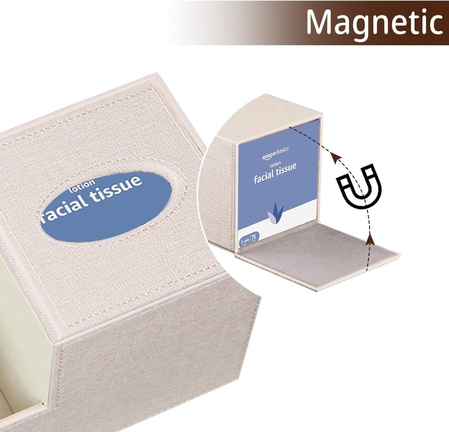 Tissue Box Cover / Beige