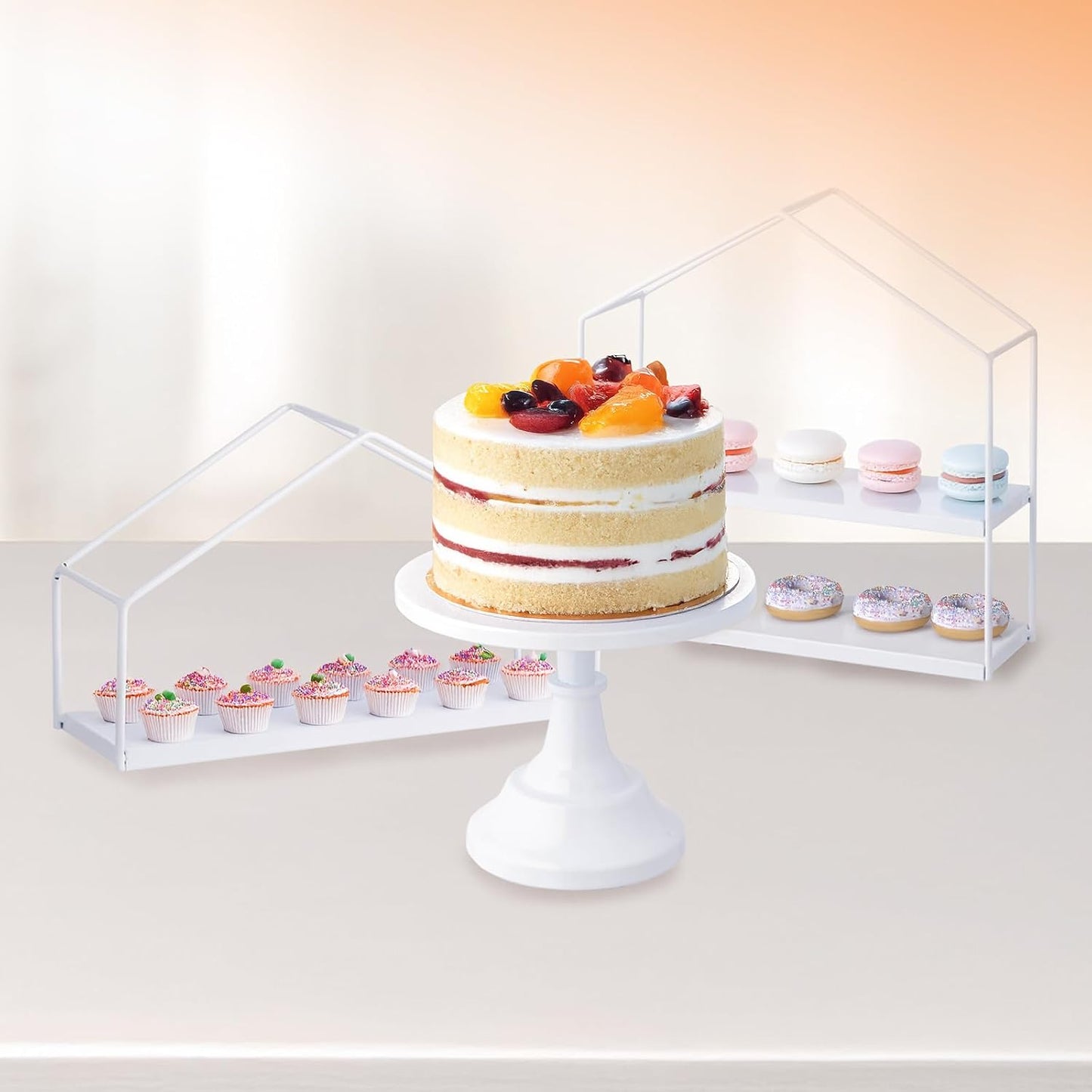 Metal Cupcake Stand / White / Set of 7