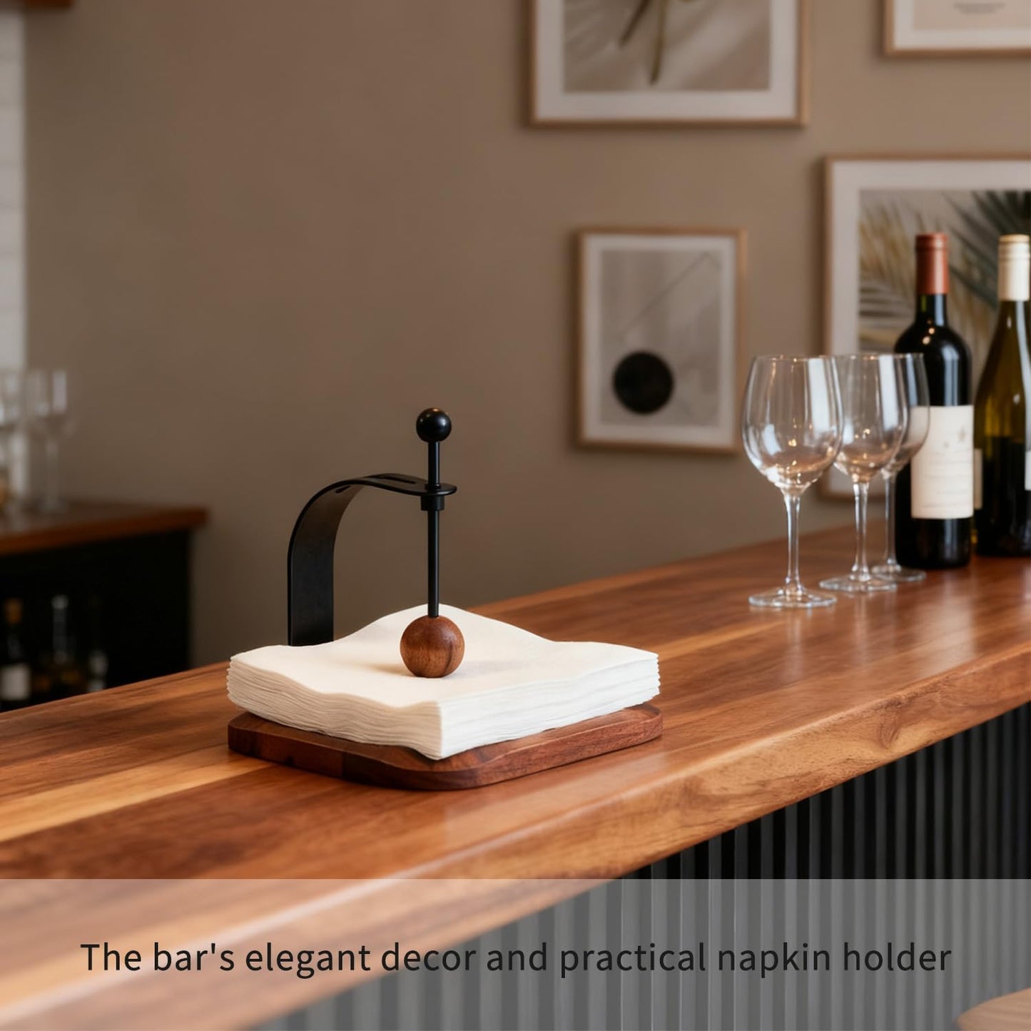 Wooden Napkin Holder / Black Walnut
