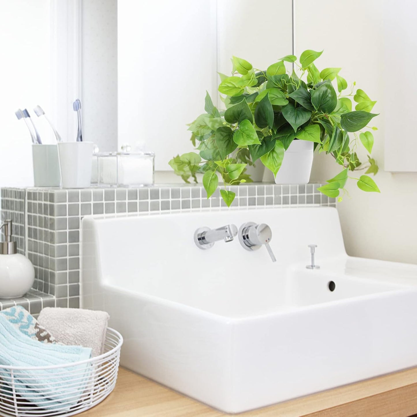 Artificial Plants Fake Pothos / 8in