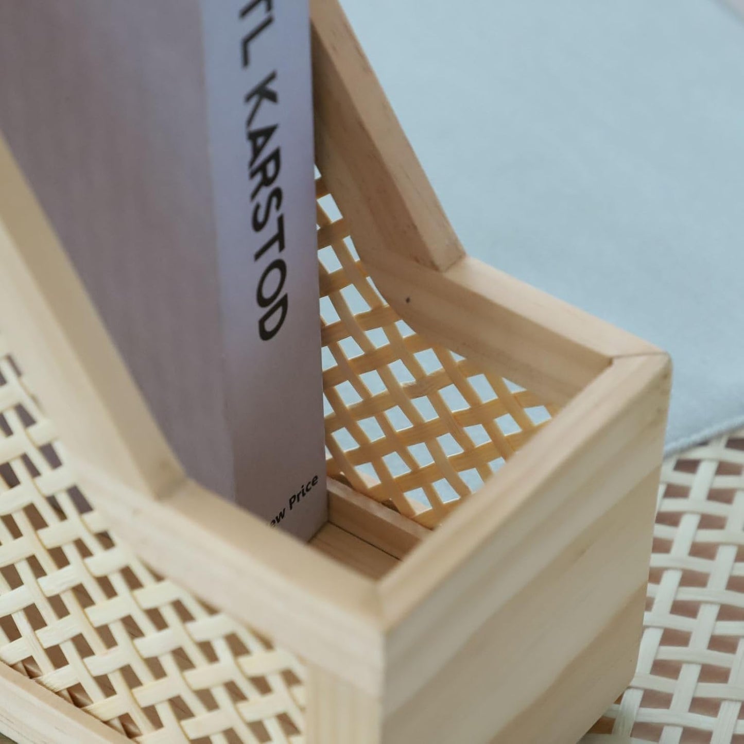 Bamboo Decorative Bookends Wooden Creative Book Ends