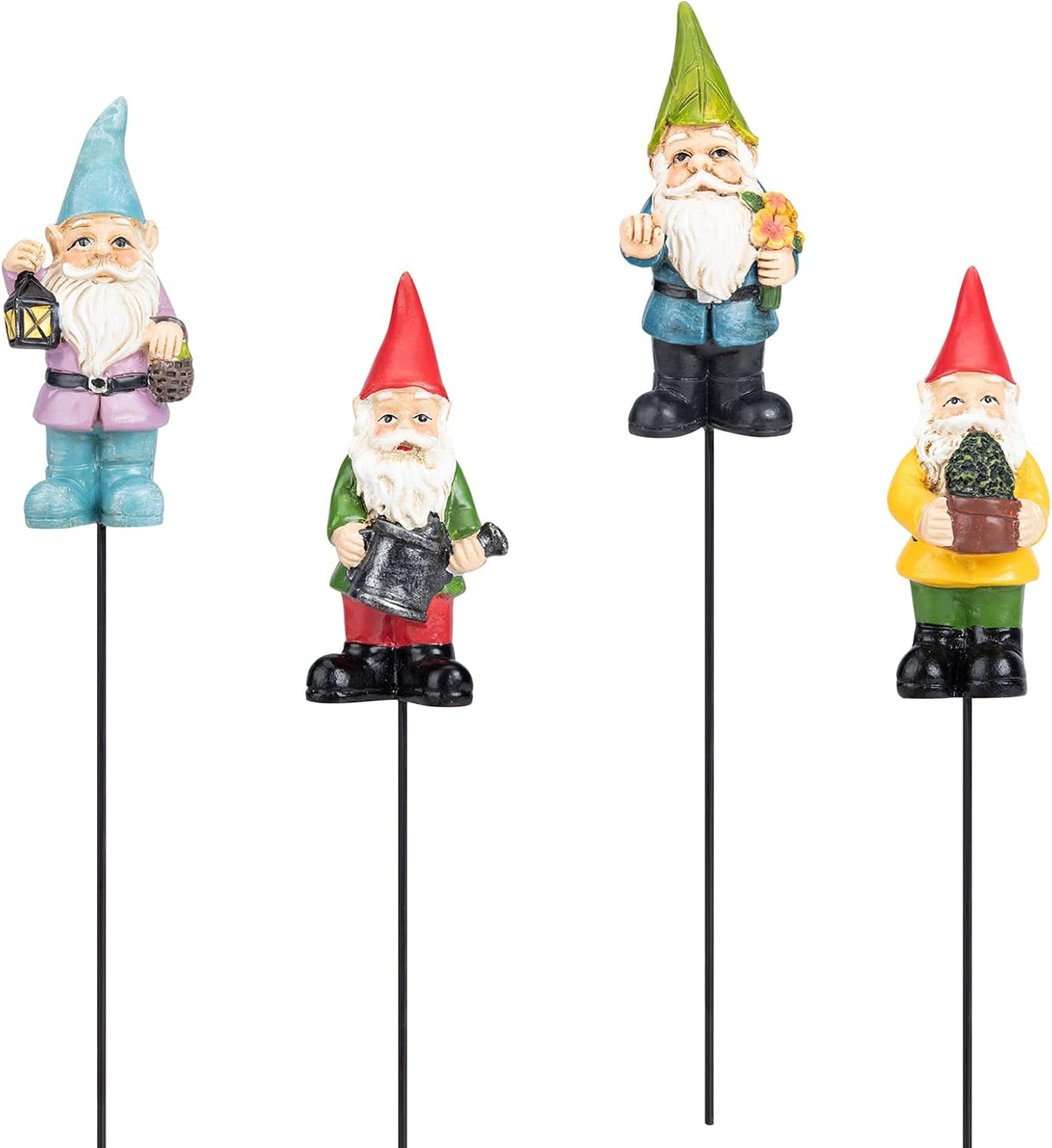 40 Pcs Christmas Mini Resin Gnomes Miniature Gnome Figurines