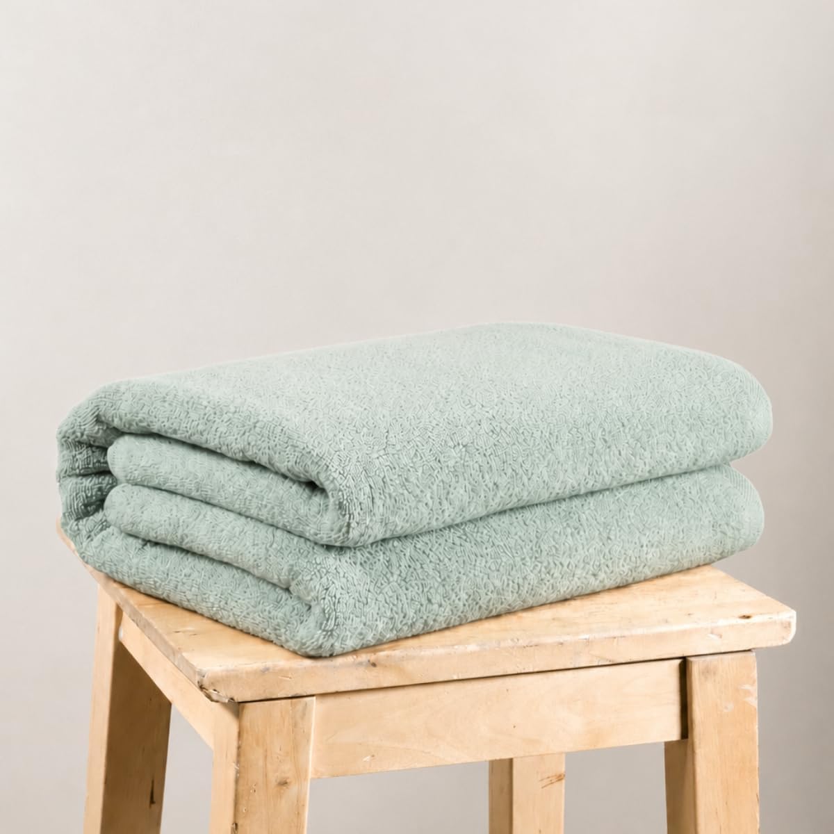 SALBAKOS 100% Turkish Cotton Bath Sheet 40x80 inch (1-Piece Seafoam Green) | Extra Large Jumbo Oversized Bathroom and