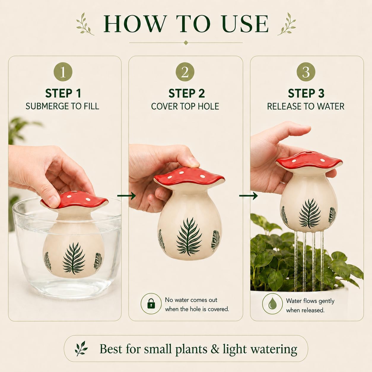 Handmade Ceramic Watering Bell / 2023red
