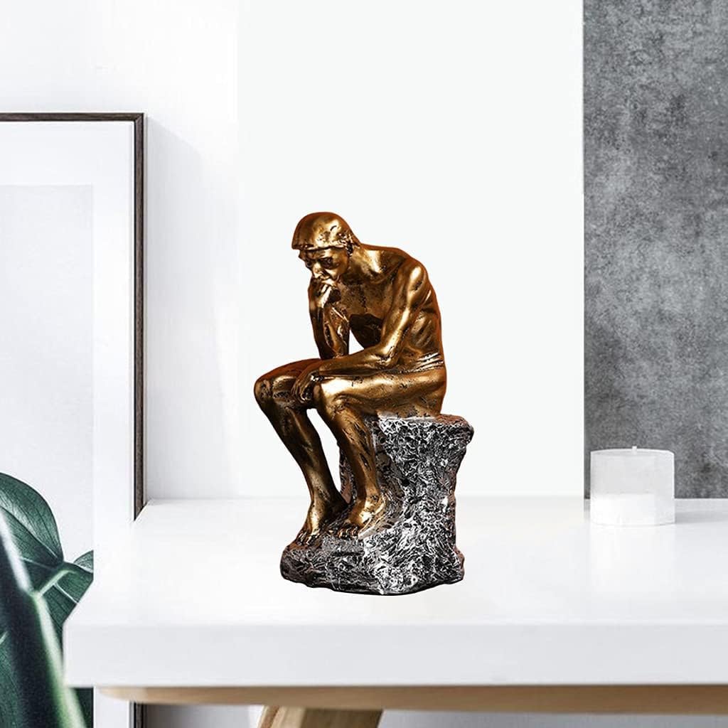 Resin Thinker Statue Thinker Figurine Thinking Man Sculptures