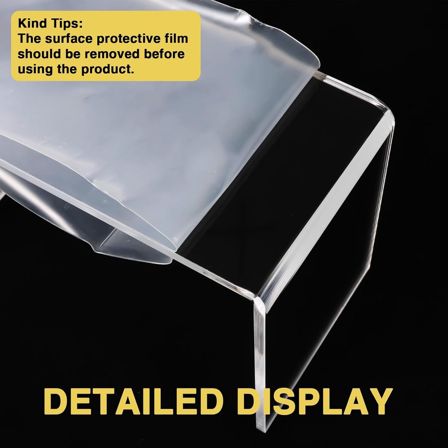 0.15" Thick Acrylic Risers Display Stands / 3 x 4 x 5 / X2set / Clear / Set of 6