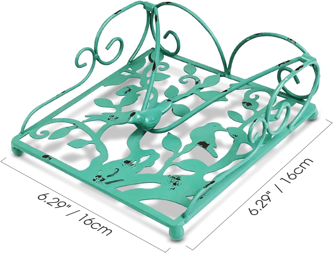 Farmhouse Napkin Holder / Green