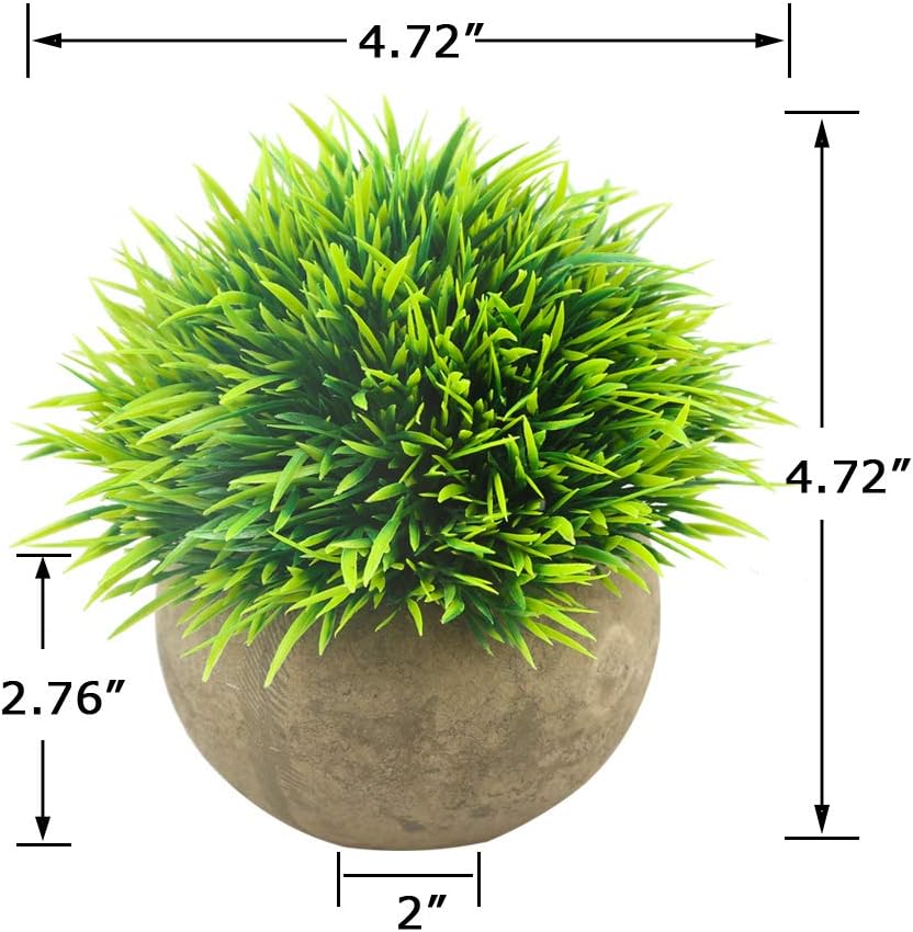 Mini Artificial Plants / Green / Set of 2