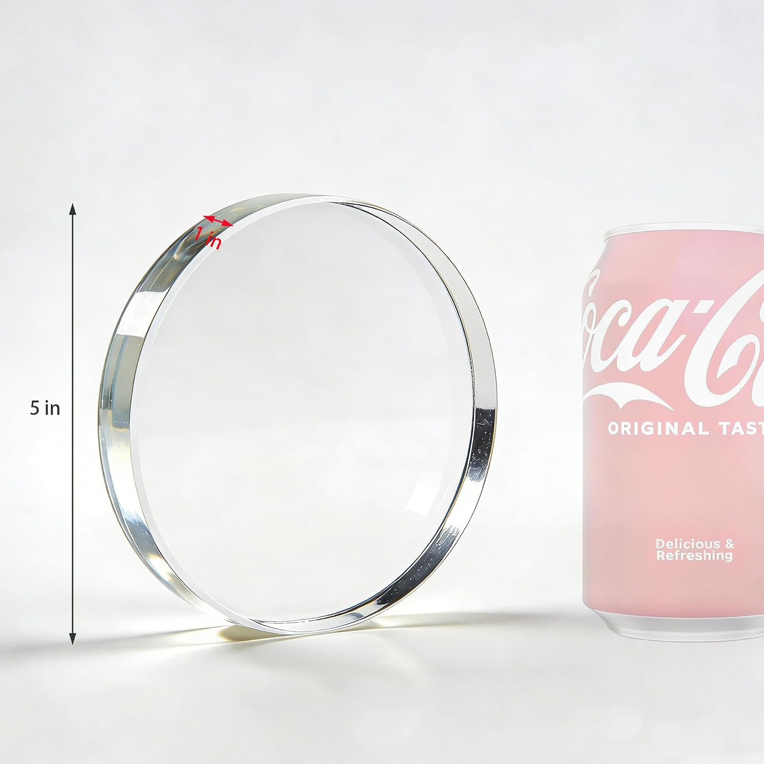® 5" Dia.x 1" Thick Acrylic Riser / Clear