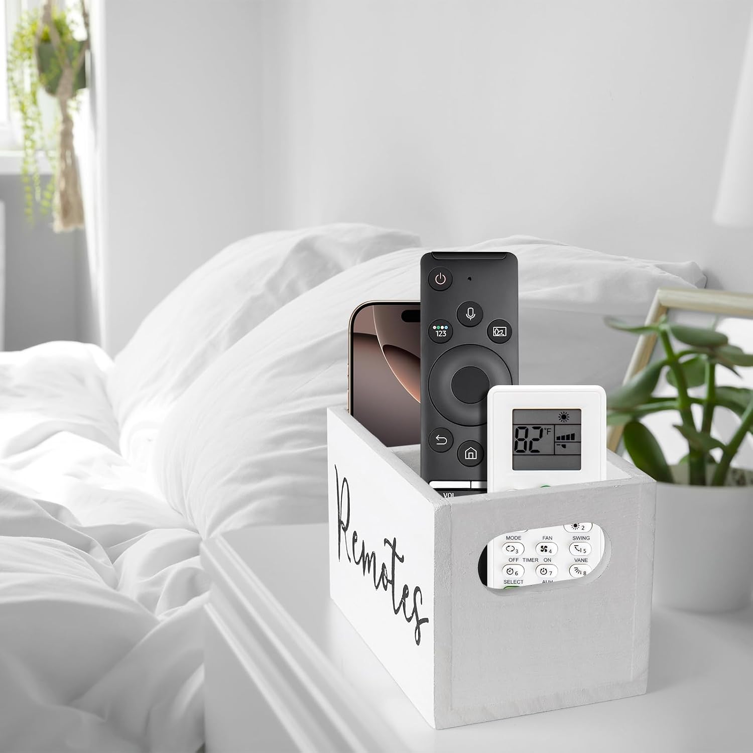 Remote Control Holder / White-2slot