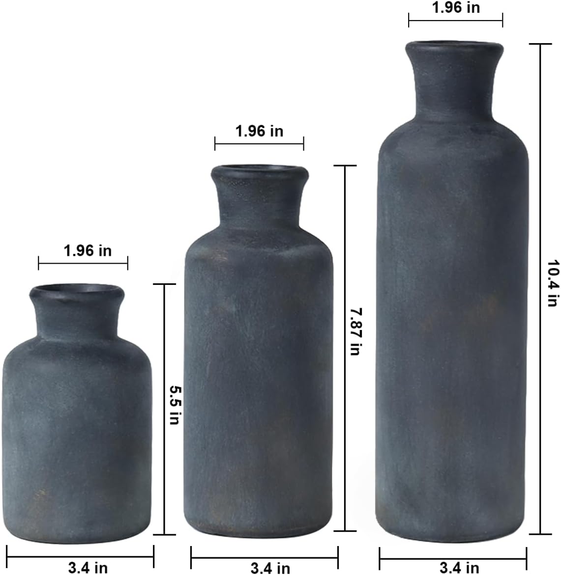 Ceramic Vases Set / Black