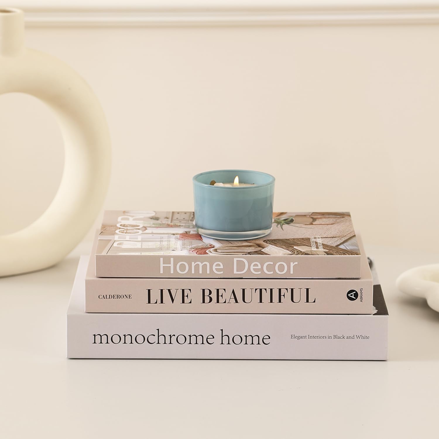 Aesthetic Decor Books Set for Coffee / Zf002 / Set of 3