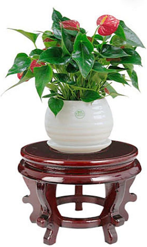 Chinese Display Stands Hand-Crafted Rosewood / 5.5 Inches In Diameter; 3.9 Inches High / 5.5 Inch