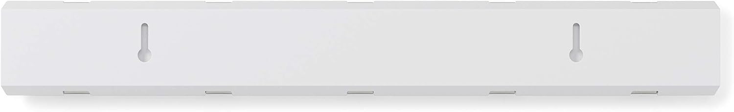 5 Hooks / Flip Wall-Mounted Coat Rack / White/nickel / 5-hook