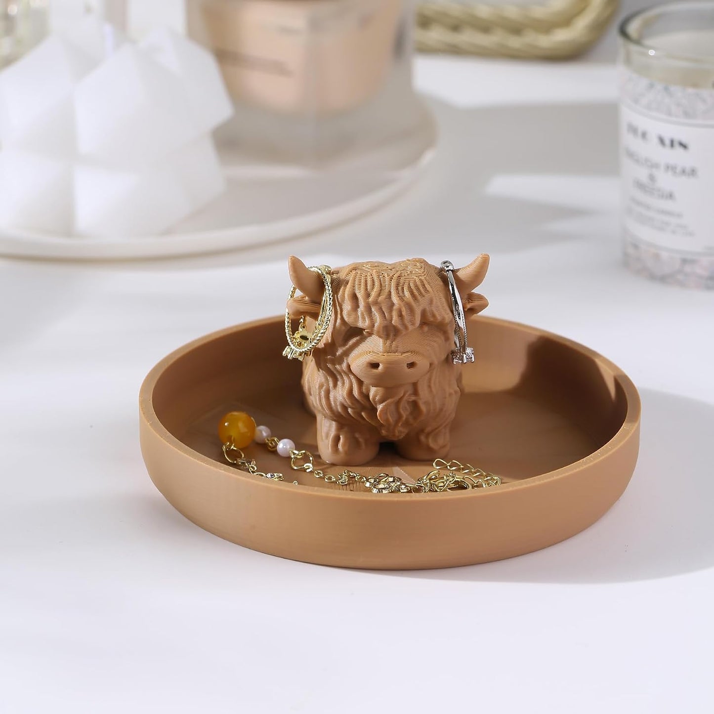 Highland Cow Ring Holder / New Highland Cow Brown