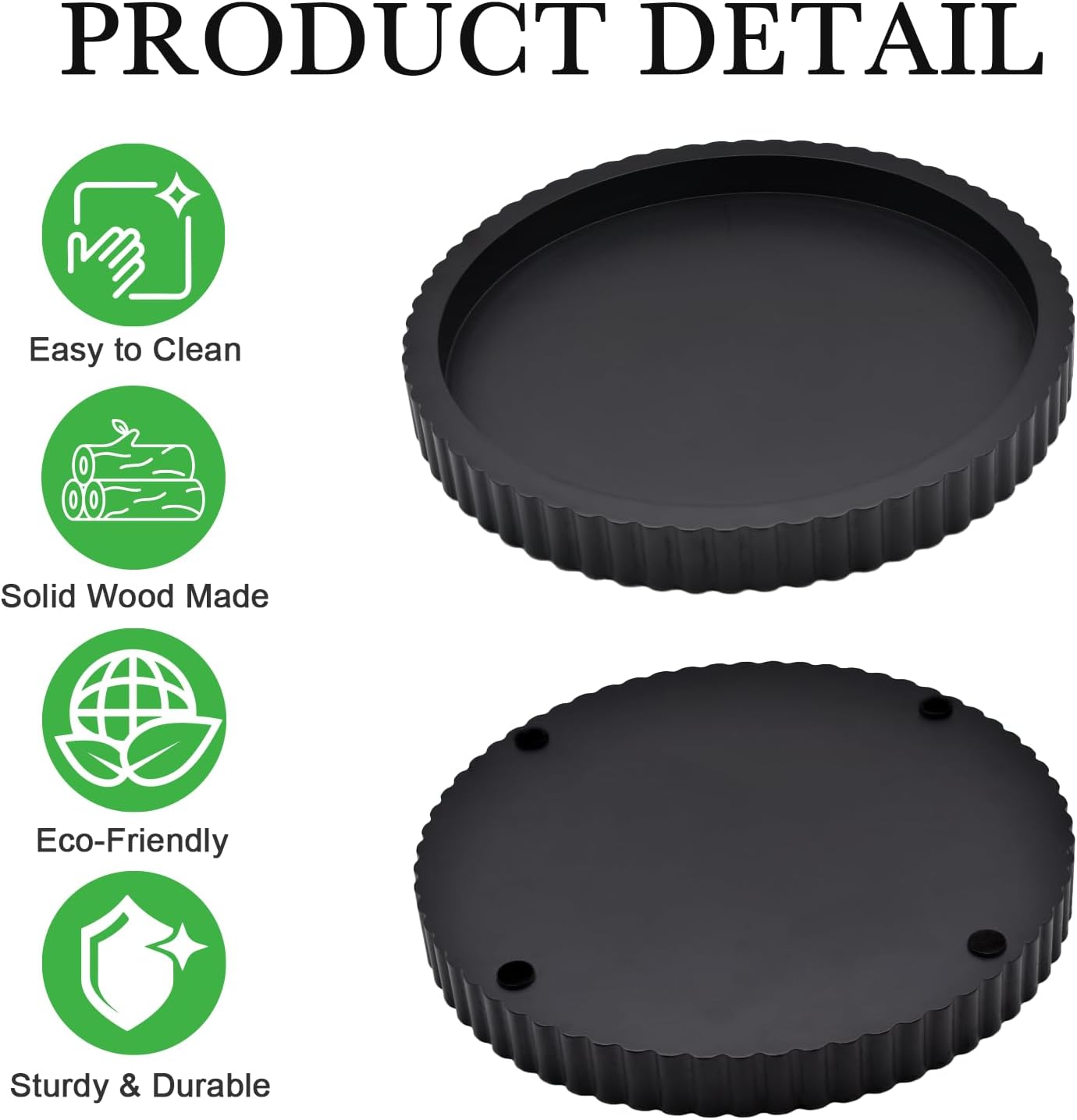 Modern Decorative Tray / Black