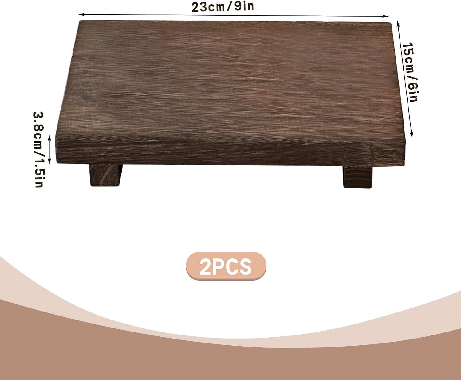 Farmhouse Wooden Tray / Set of 2