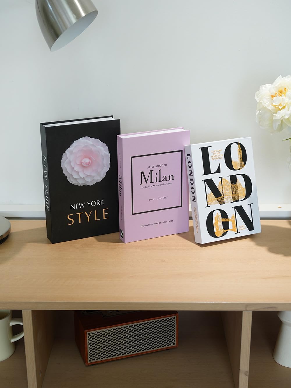 Faux Decorative Books / 3-mix-milannewyorklondon / Set of 3