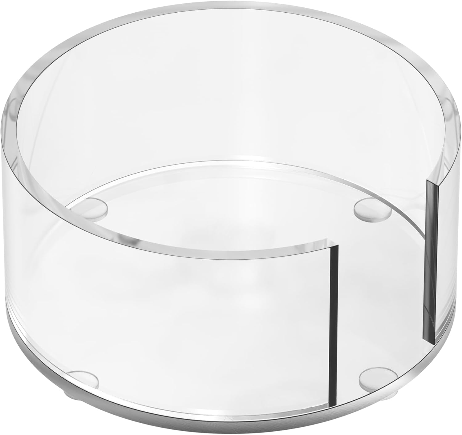 Holder / Scalloped Acrylic Drink Coaster Set 4‑Pack / Light Blue
