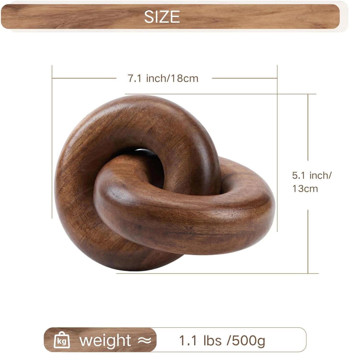 Rustic Modern Farmhouse Objects / Walnut / Natural
