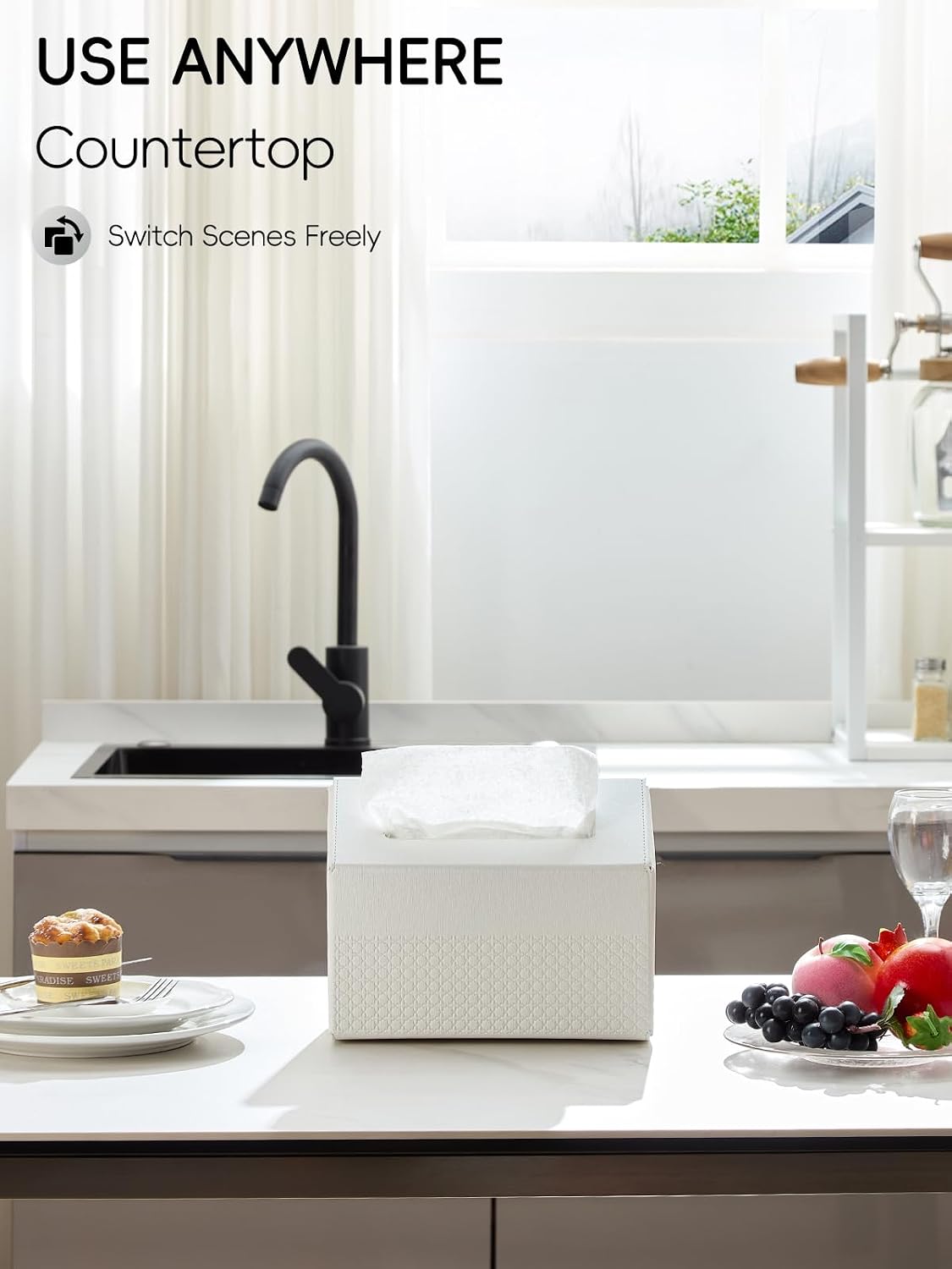 Hand Towel Box Cover / Patterned-polar Ice / Patterned Style