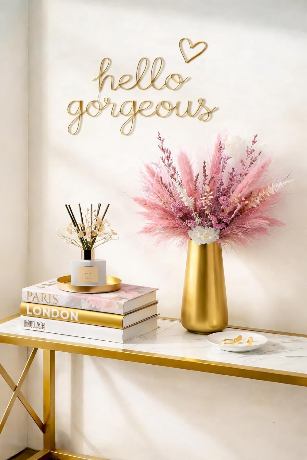 Decorative Books / Coffee table decor books / Gold / Set of 3