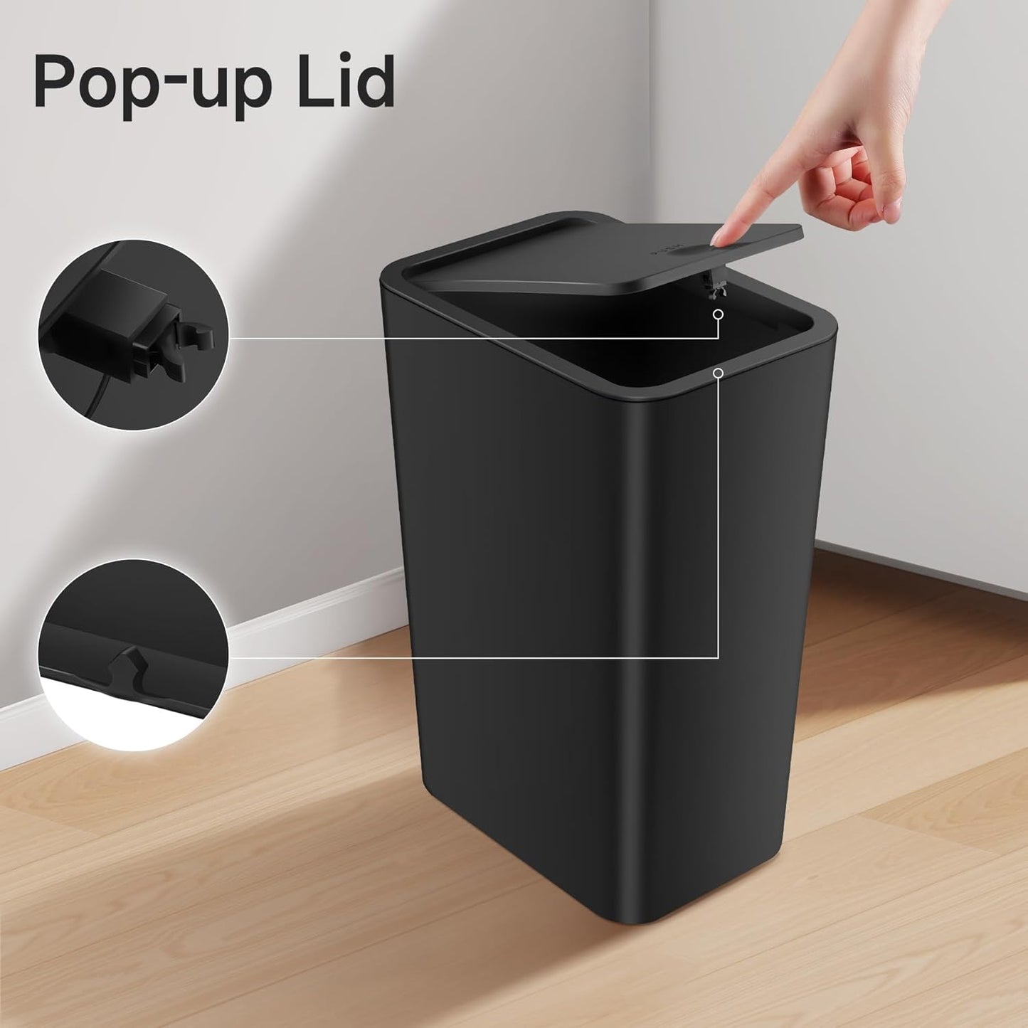 Press Top Bin / Black