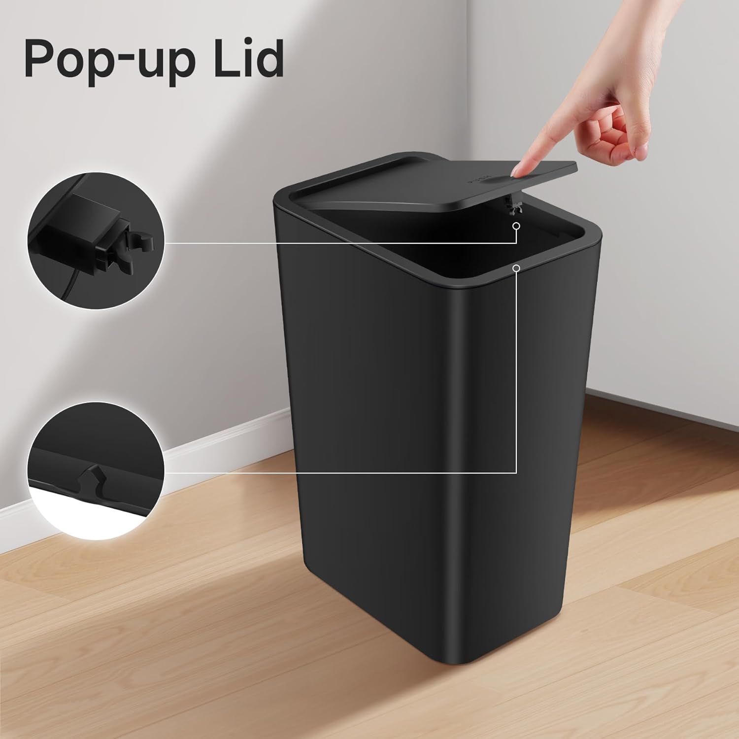 Press Top Bin / Black