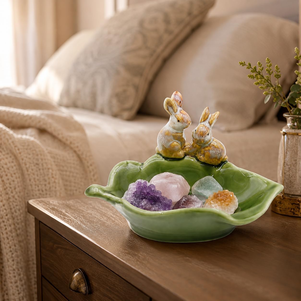 Sponge Holder / Key Bowl & Jewelry Tray / Green