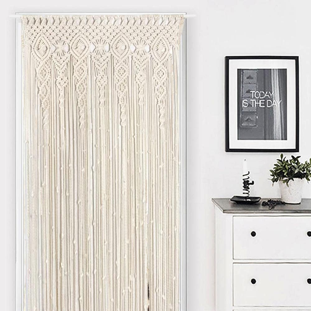 Boho Macrame Curtain / 40 x 80