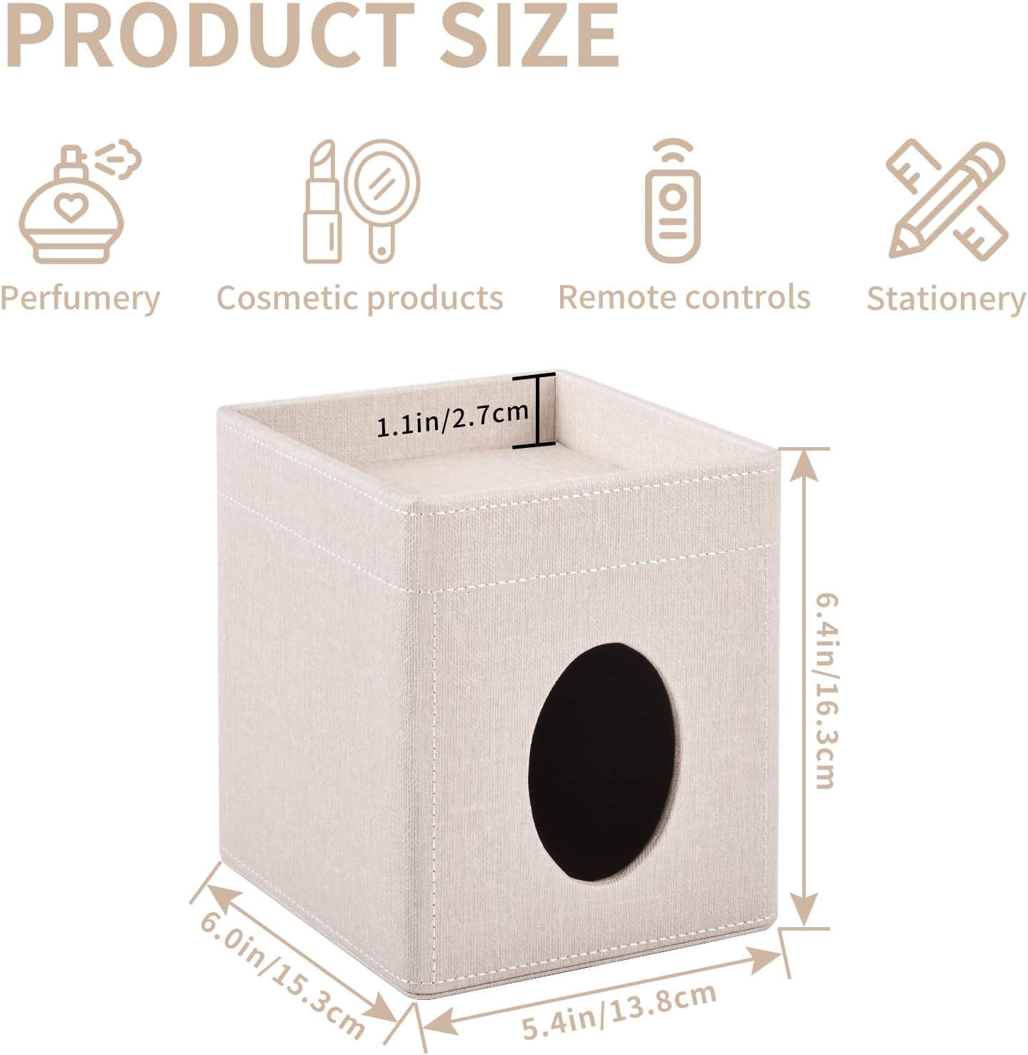 Tissue Box Cover / Beige