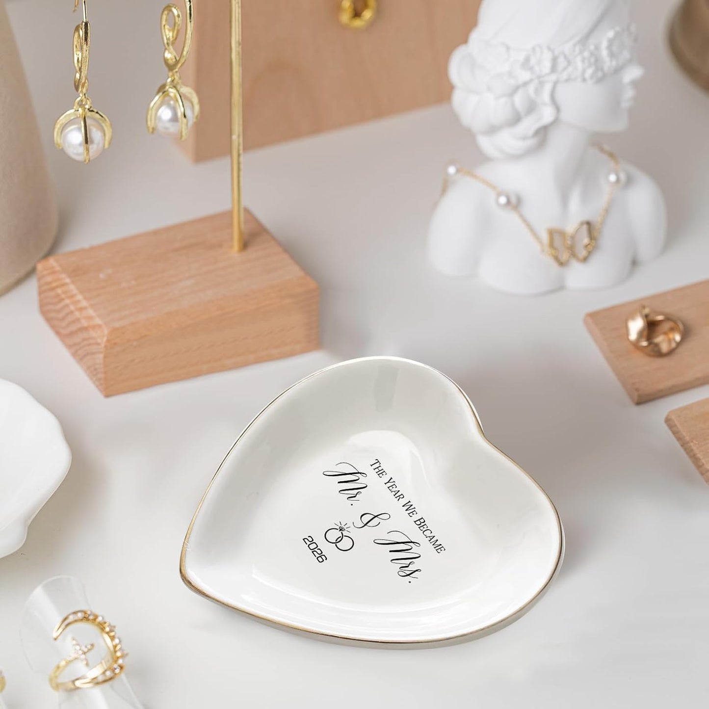 Ceramic Ring Dish / The Year We Became Mr & Mrs 2026
