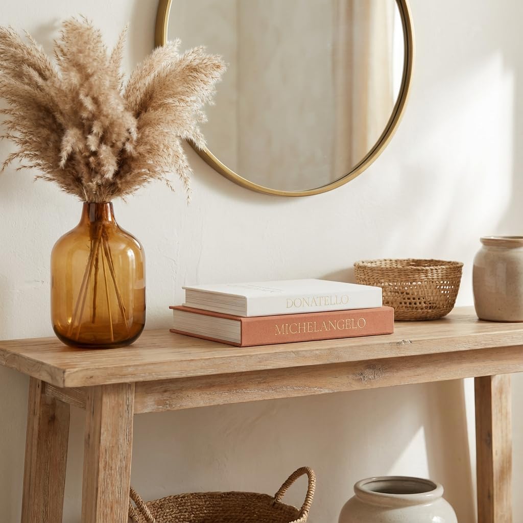 Aesthetic Faux Books / Beige-terracotta / Set of 2