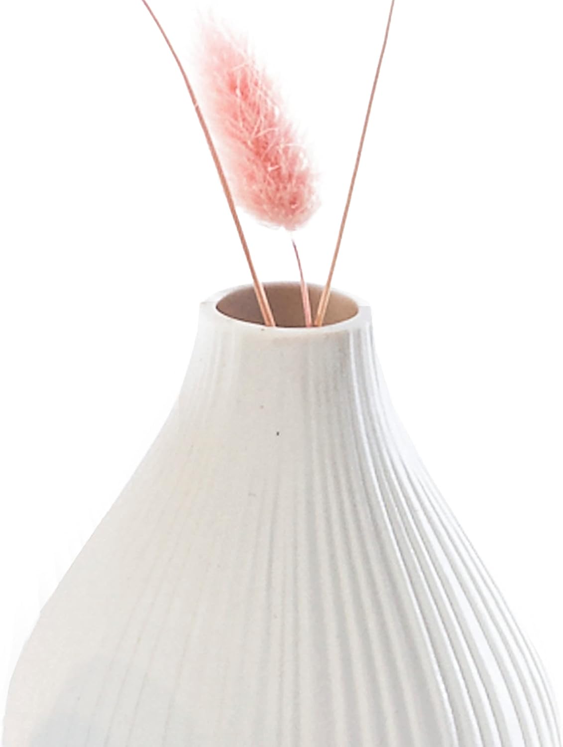 ‘Frost’ Ceramic Flower Vase / White / Set of 6