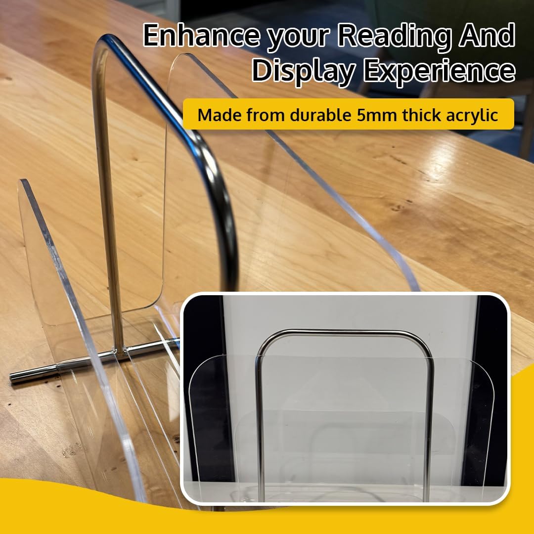 Acrylic Book Holder Stand Magazine Display Holder