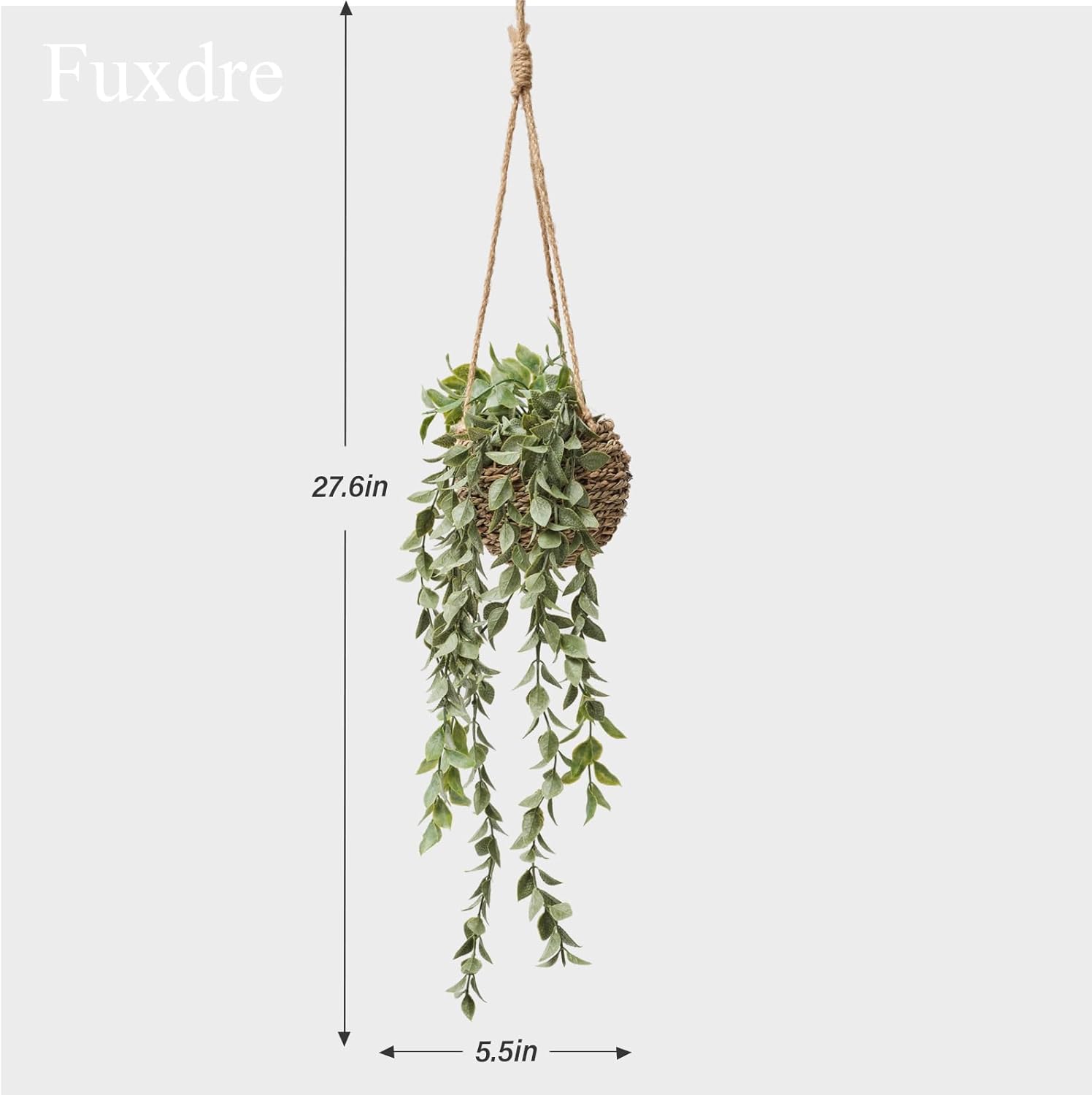 Mini Artificial Hanging Greenary Fake Hanging Plants in Basket / Hanging-a / Set of 3
