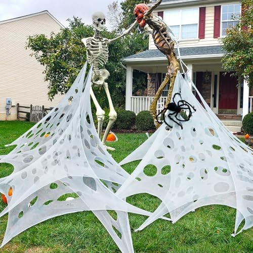 VICAMB 820sqft Giant Spider Web Halloween Decorations Outdoor