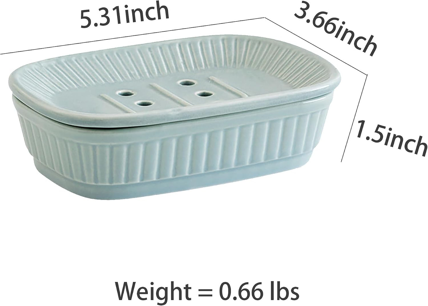 Bar Soap Holder / Ceramic Soap Dish
