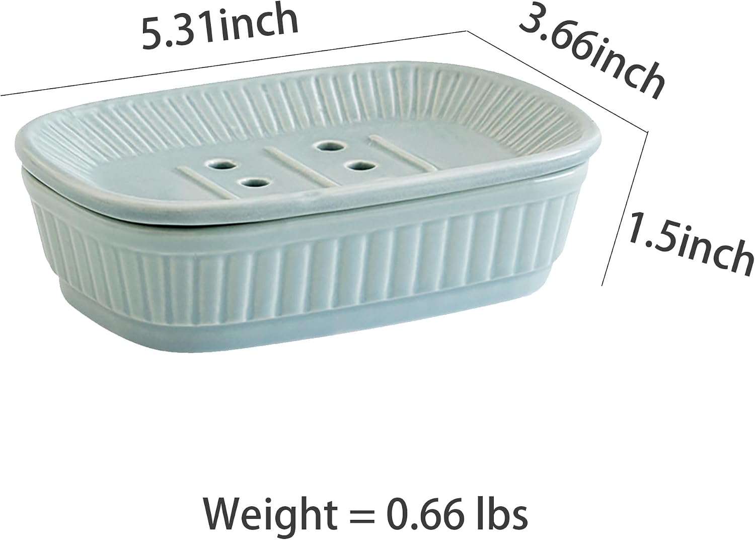 Bar Soap Holder / Ceramic Soap Dish