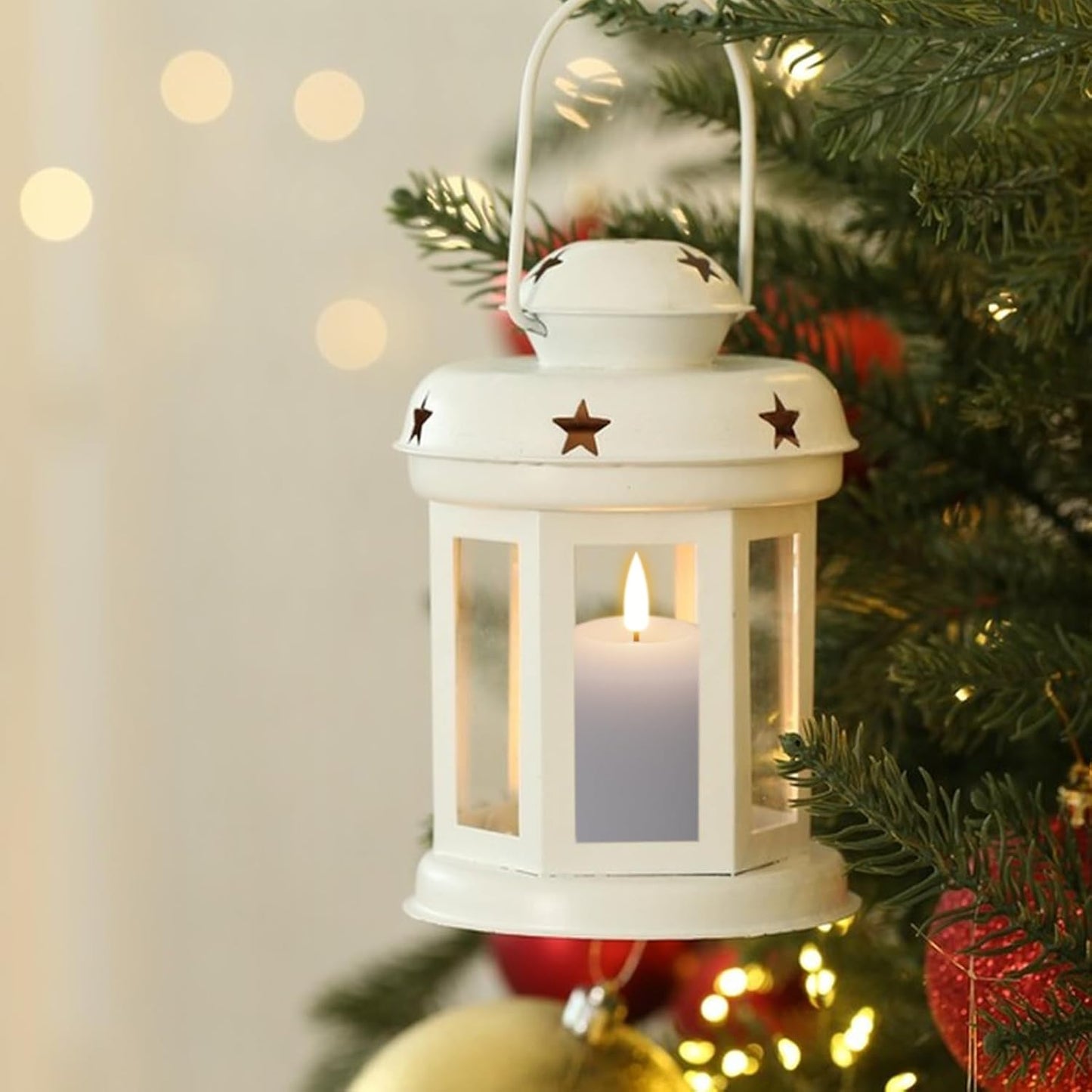 GenSwin Wax Votive Flameless Candles Battery Operated Remote Timer White | Battery Include, Pillar LED Fake