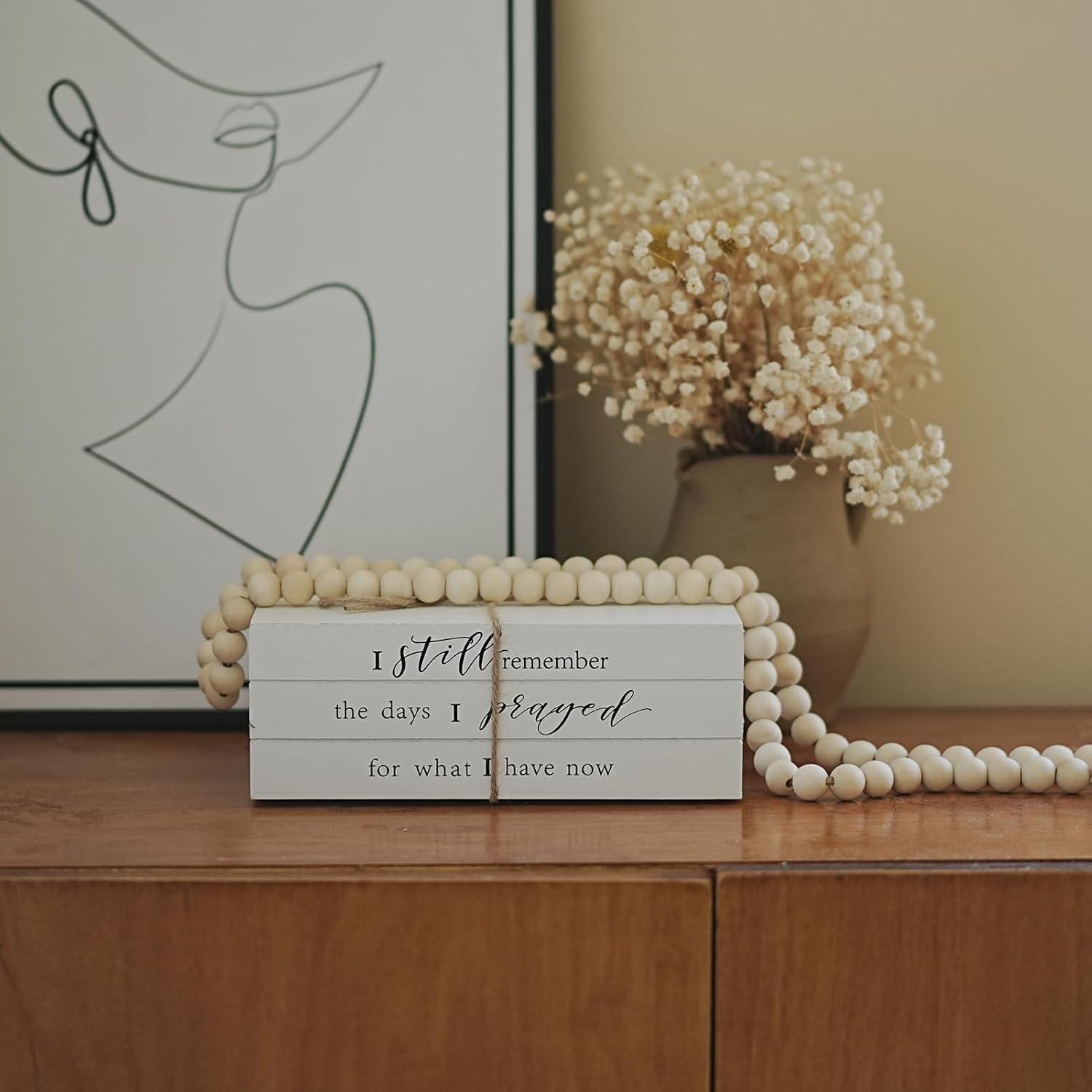 Wooden Faux Book for Decoration / I Still Remember The Days