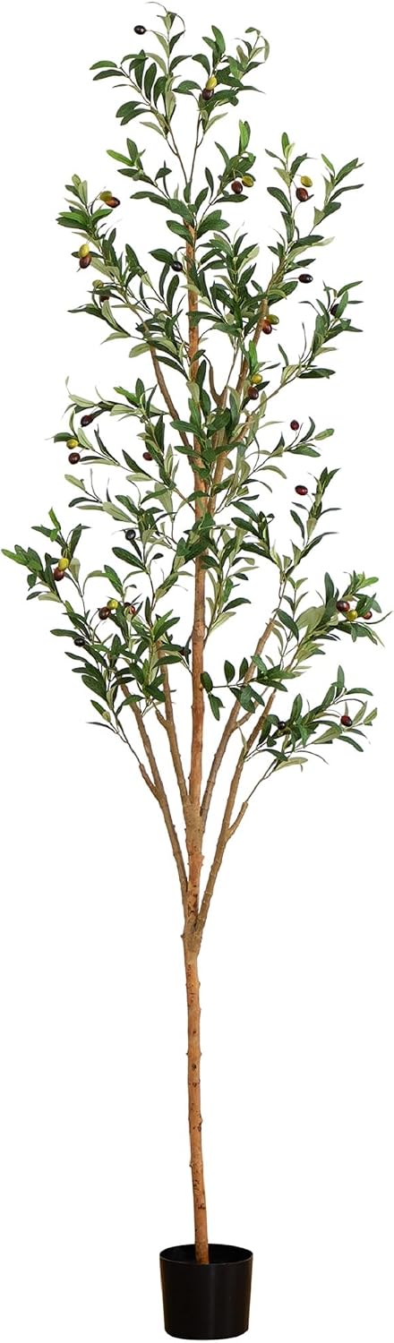 Olive Trees Artificial Indoor 6Ft Tall Faux Plants Large Fake Olivos Tree