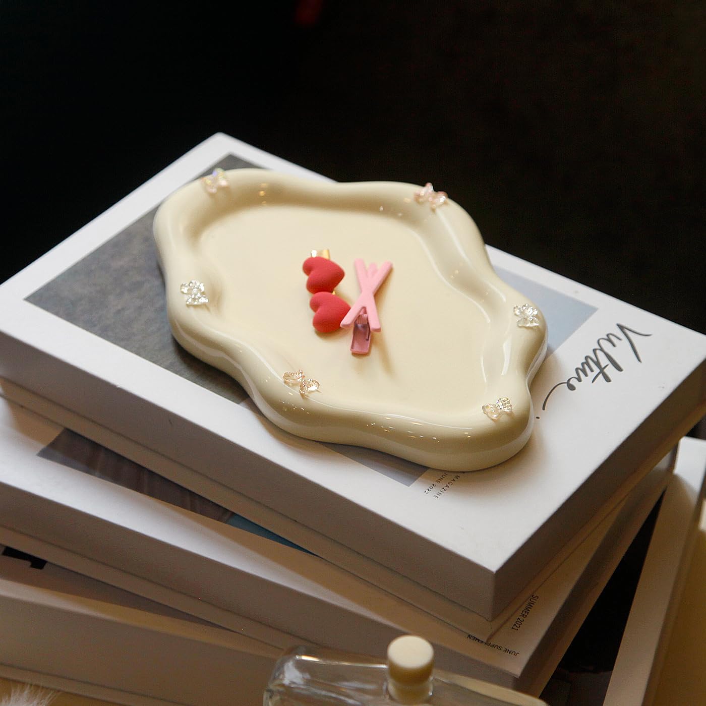Ring Dish Holder / Bow Cream