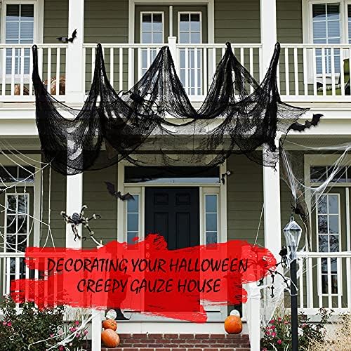 8Pcs Halloween Creepy Cloth Spooky Gauze Fabric Tapestry Decorations