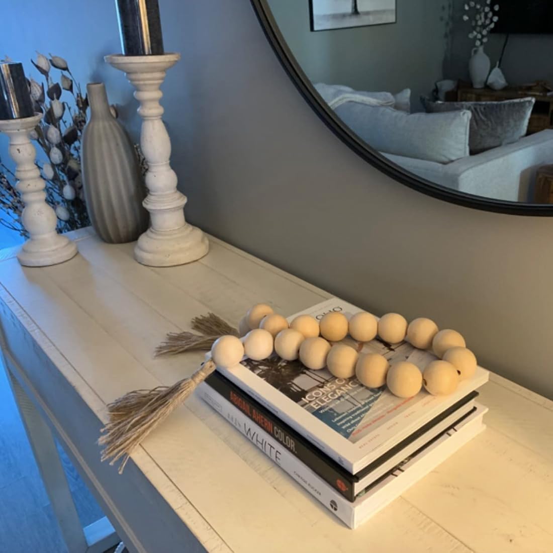 41" Long Farmhouse Tray / Natural