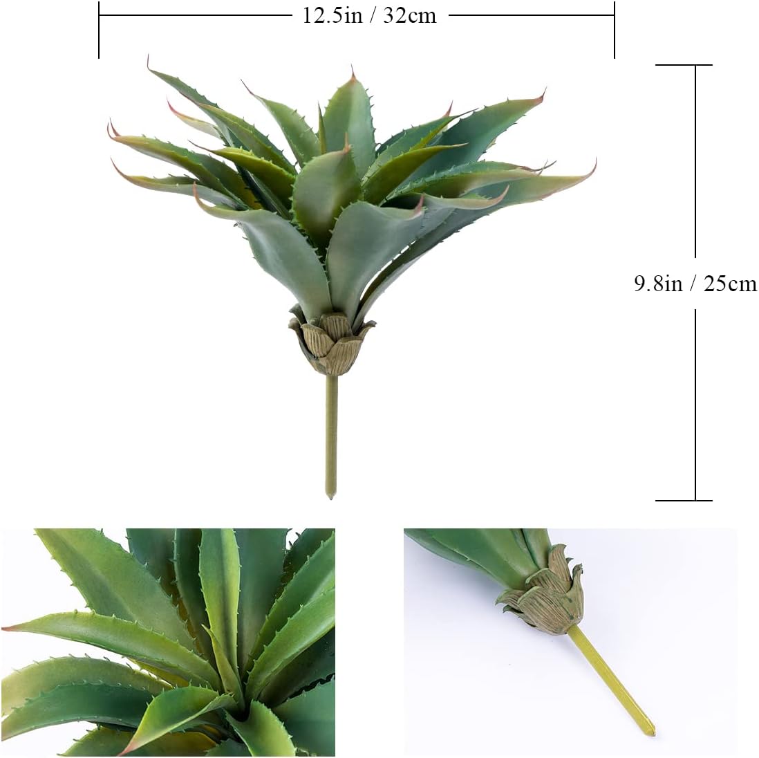 Succulents Plants Artificial Aloe Plant / Unpotted Large Succulent - Green / Succulent / 12.5 Inch