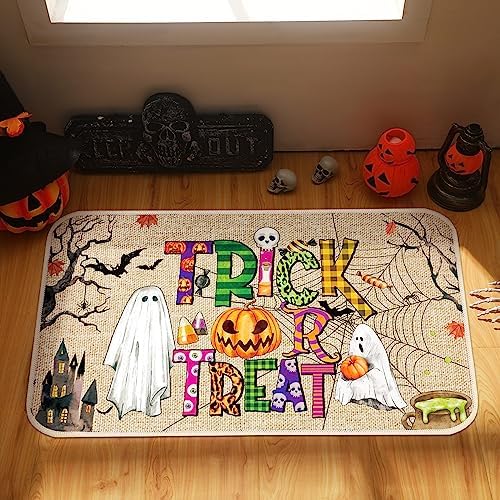 Ceenna Halloween Door Mat Welcome Mat for Front Door,Novelty
