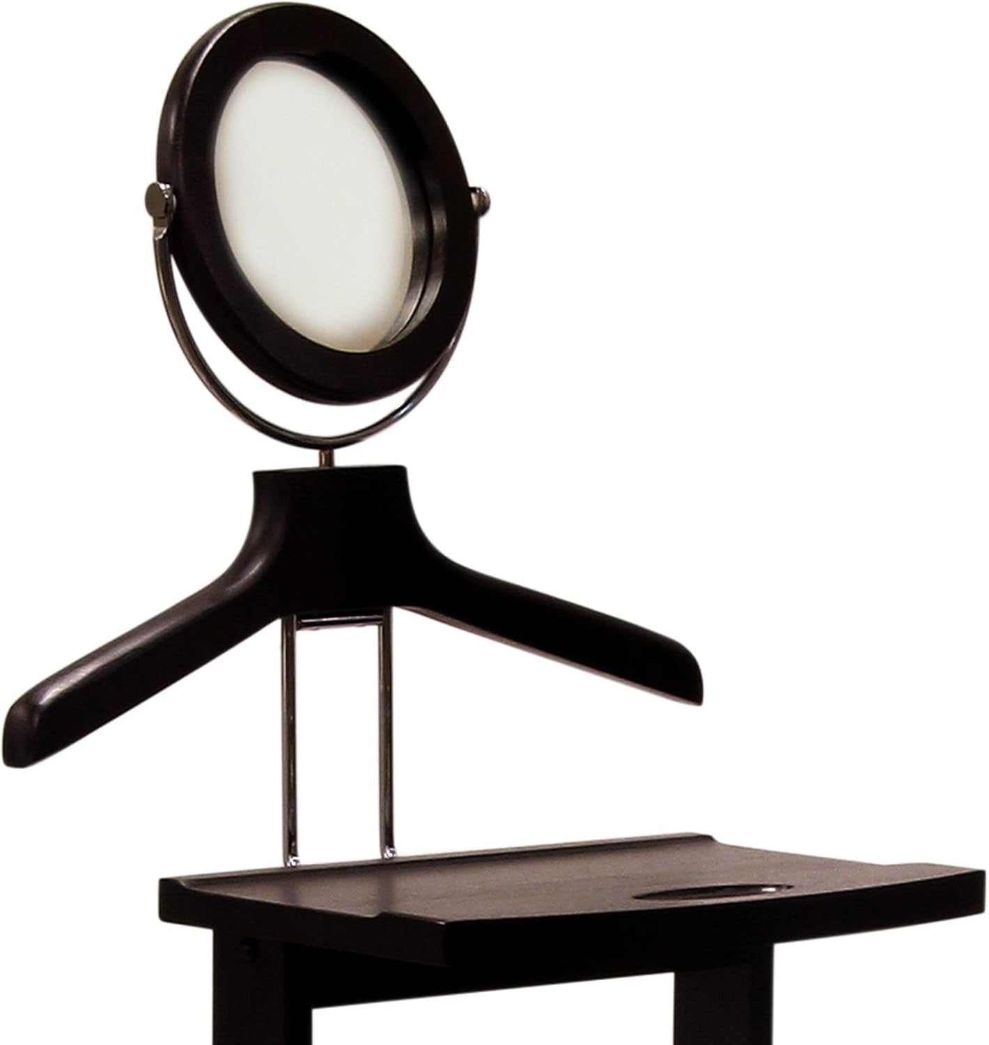 Winsome Trading, Inc. Carson Valet Stand, Brown | Classic Clothing Display Rack for Men & Women, Hanging Organizer for