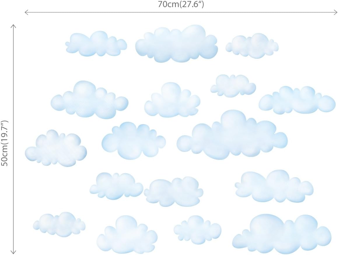 Small Clouds Wall Decals for Kids / Clouds S